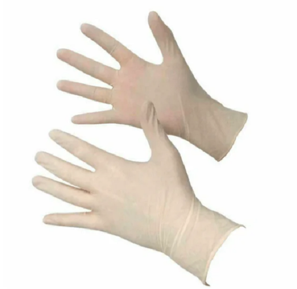 Non Sterile Non Powdered Laytex Examination Gloves - Large