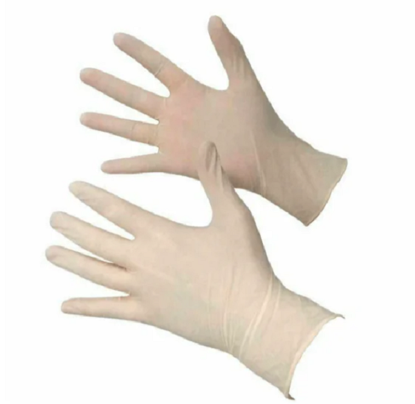 Non Sterile Non Powdered Laytex Examination Gloves - Medium