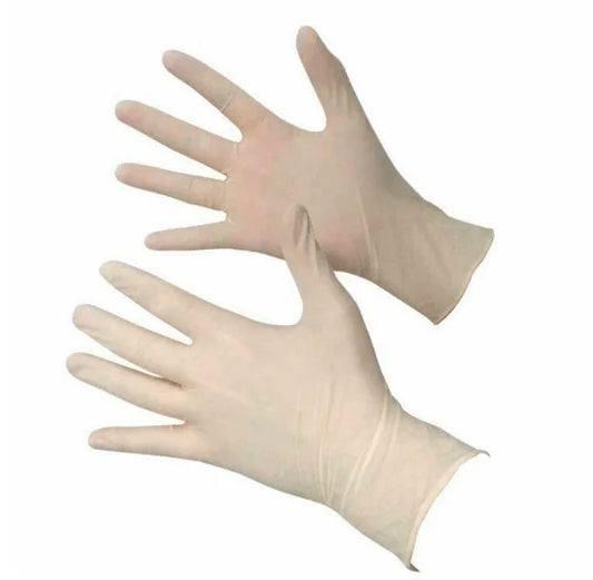 Non Sterile Non Powdered Laytex Examination Gloves – Small – Box of 10