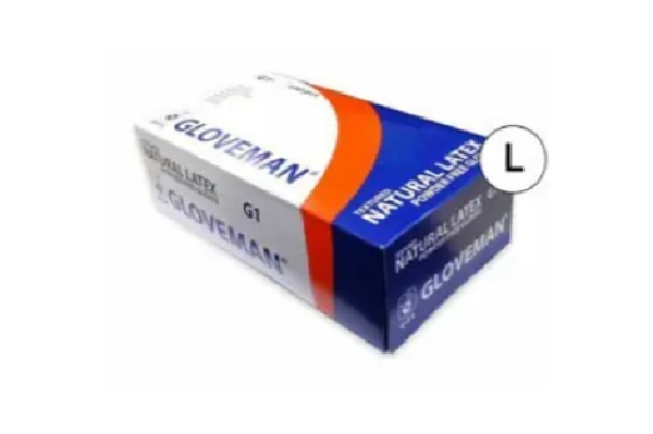 Non Sterile Non Powdered Laytex Examination Gloves - Large